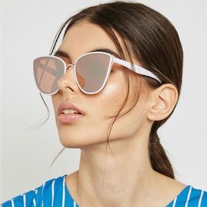 ALDO McGuinnes White cat eye sunglasses